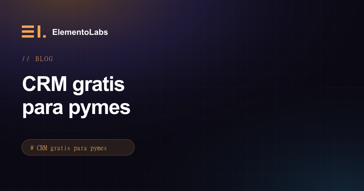 CRM gratis para pymes